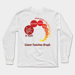 Linear function graph full - red Long Sleeve T-Shirt